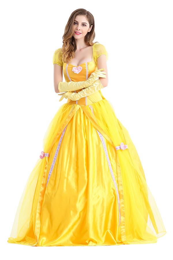 Beauty And The Beast Princess Belle Costume Dress Halloween ...